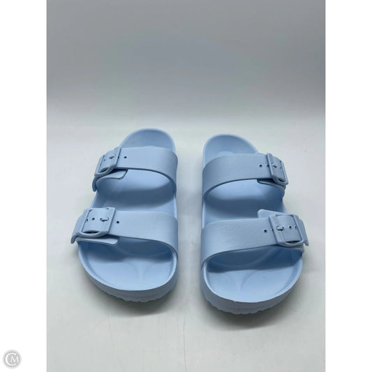 Sandals Flats By Shade & Shore In Blue, Size: 8