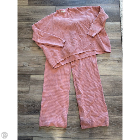 Lounge Set Pants By Tea N Rose In Pink, Size: M