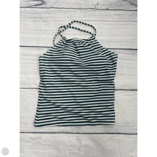Swimsuit Top By Clothes Mentor In Striped Pattern, Size: M