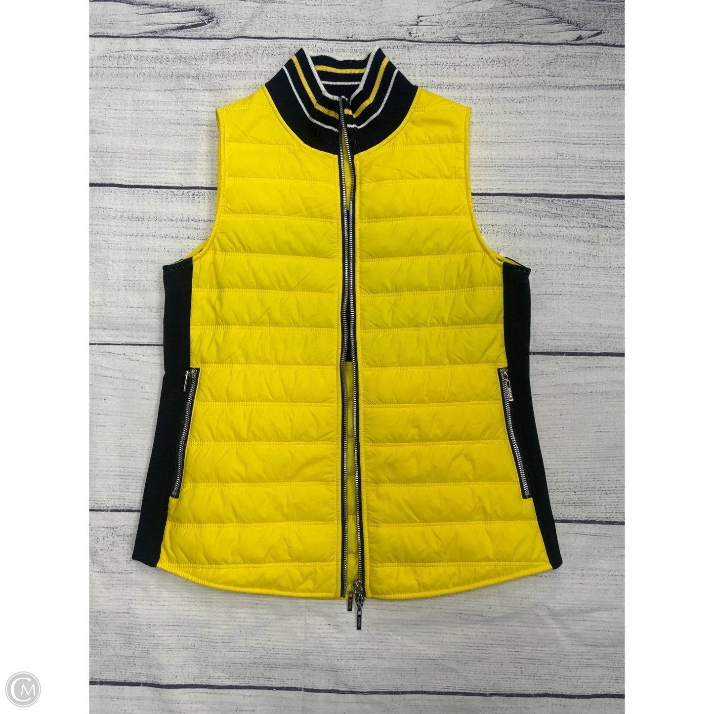 Vest Puffer & Quilted By Clothes Mentor In Yellow, Size: Xs