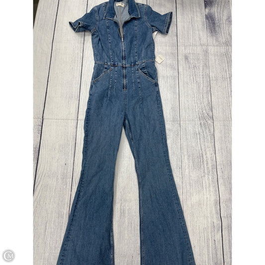 Jumpsuit By Free People In Blue Denim, Size: L