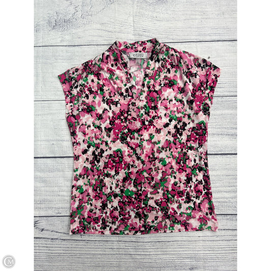 Top Short Sleeve By Kasper In Pink, Size: M