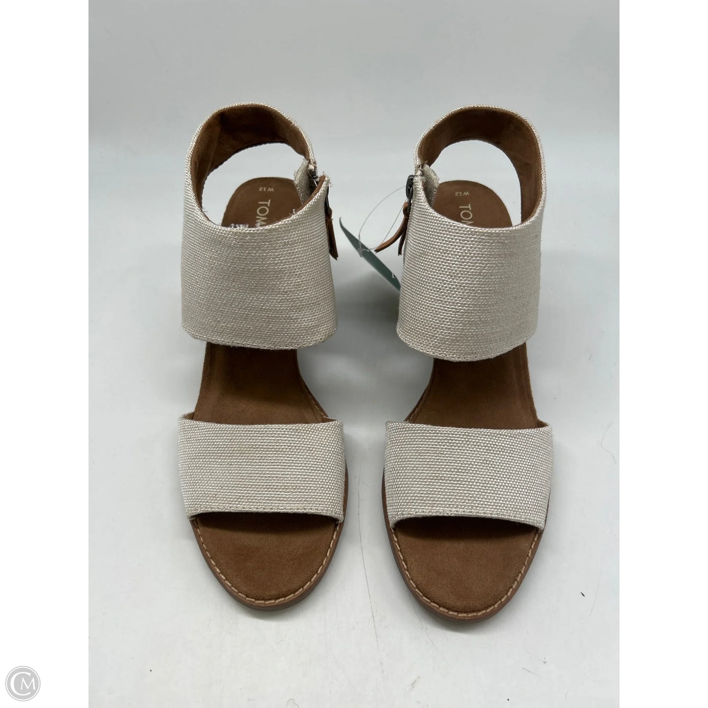 Sandals Heels Block By Toms In Grey, Size: 12
