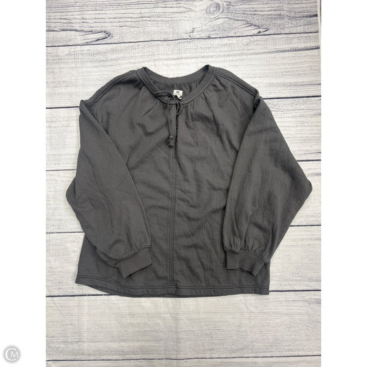 Sweatshirt Crewneck By Aerie In Grey, Size: L