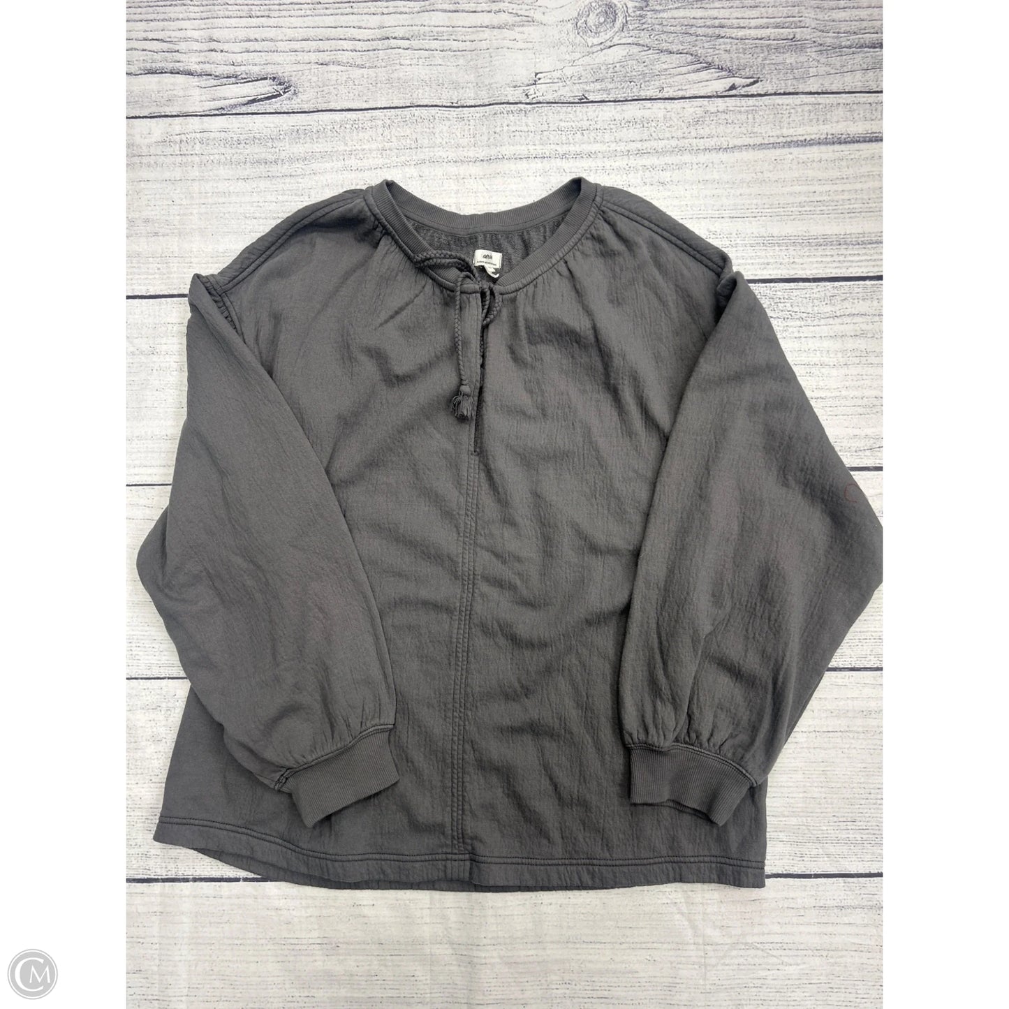 Sweatshirt Crewneck By Aerie In Grey, Size: L