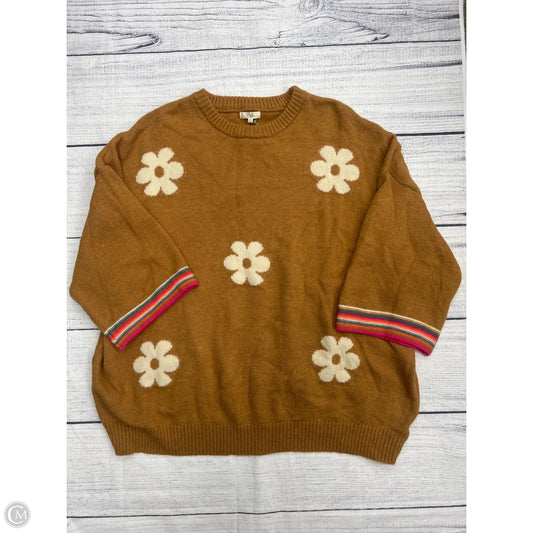 Sweater By Easel In Yellow, Size: 1x