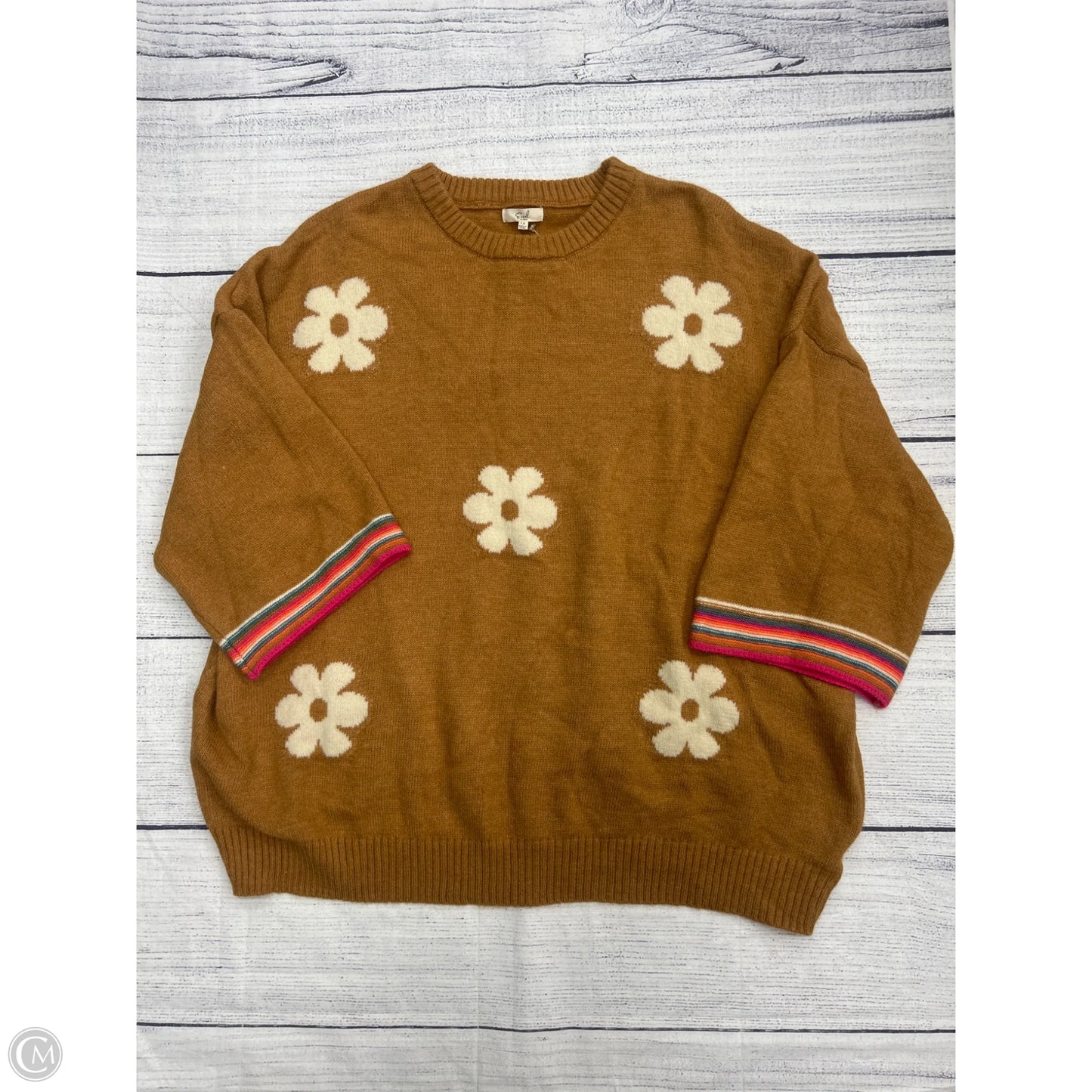 Sweater By Easel In Yellow, Size: 1x