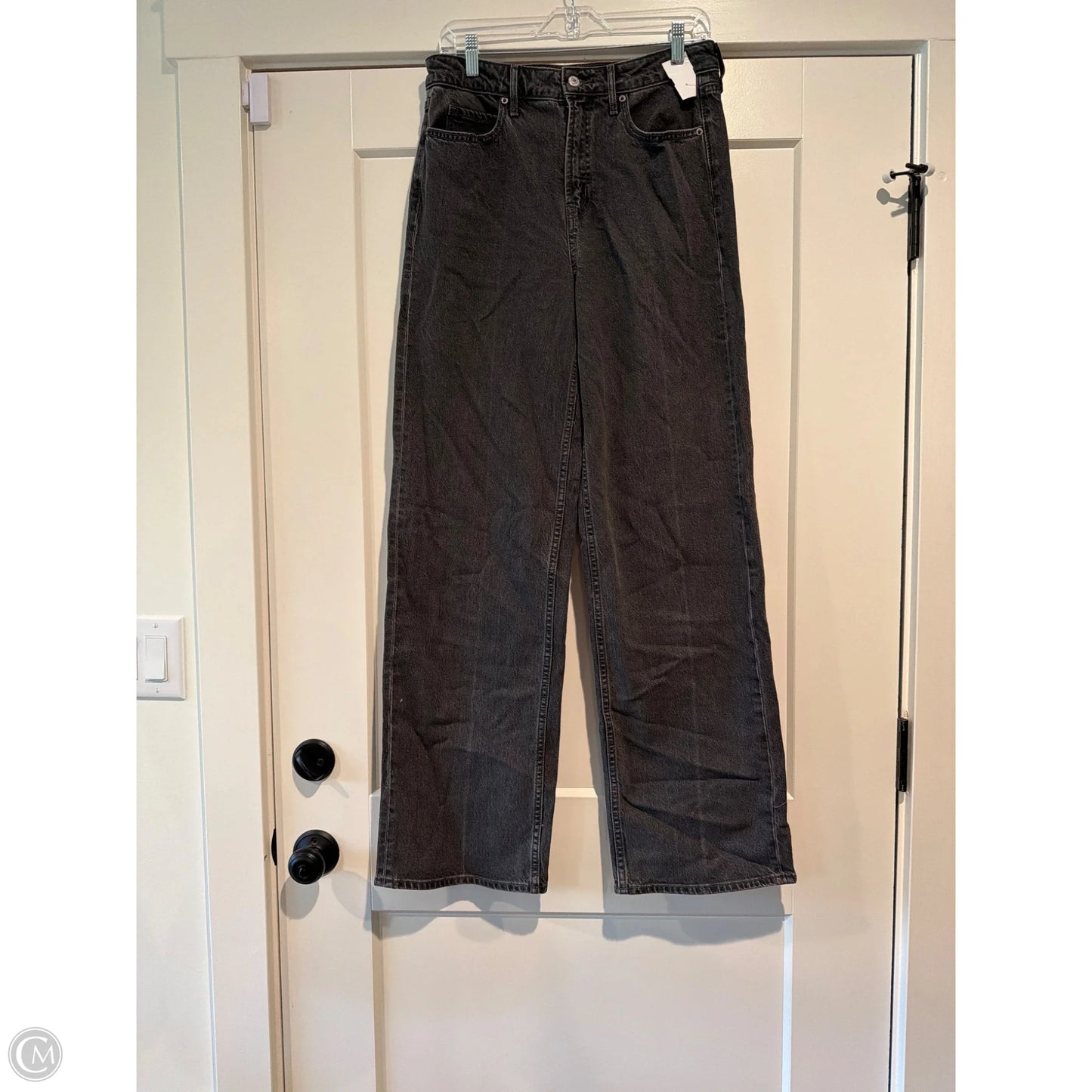 Jeans Wide Leg By Old Navy In Black Denim, Size: 6l