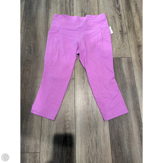 Athletic Leggings Capris By Athleta In Purple, Size: L