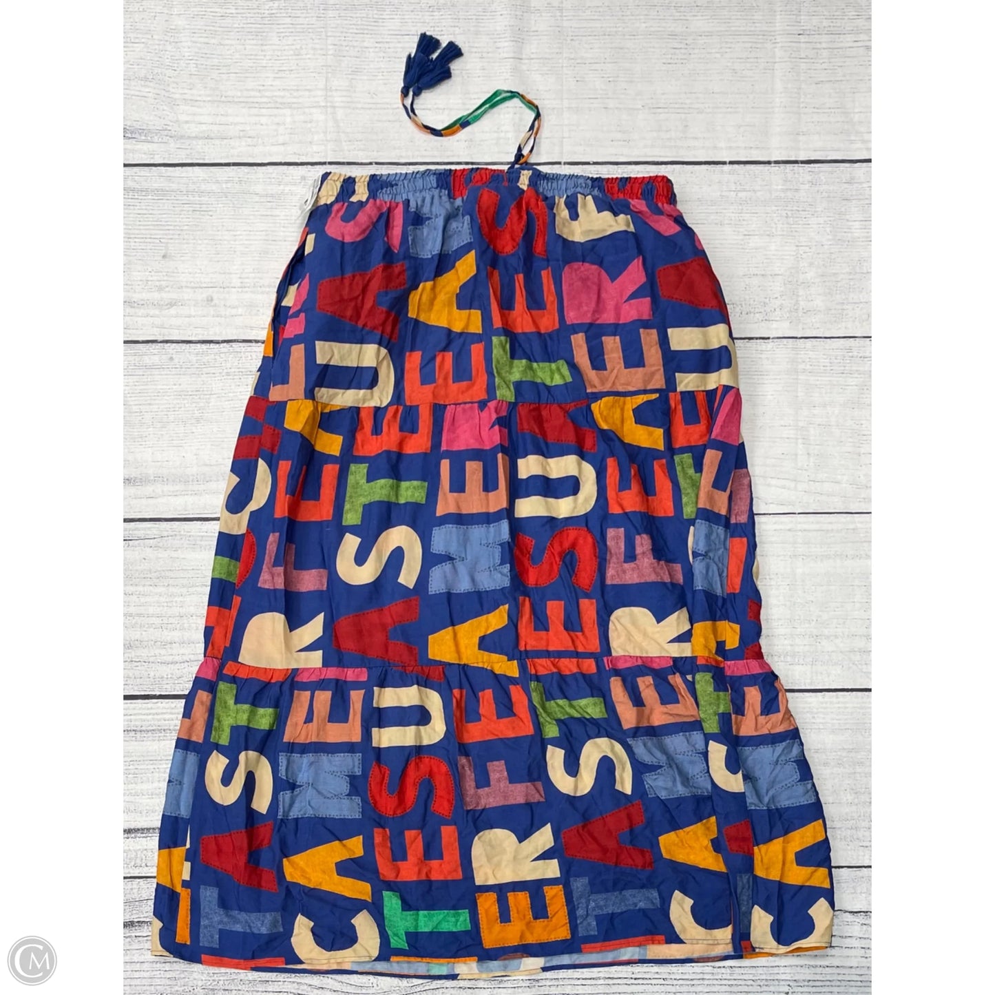 Skirt Maxi By Farm Rio In Blue, Size: L