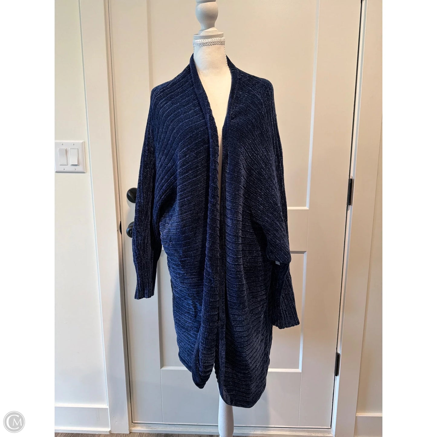 Sweater Cardigan By Torrid In Blue, Size: 4x