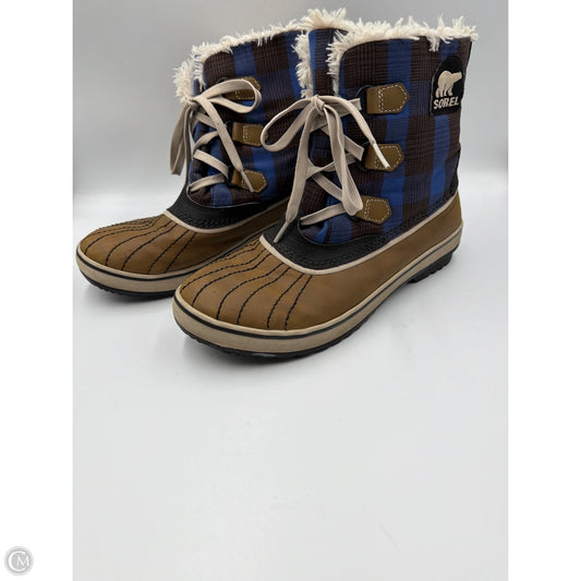 Boots Ankle Heels By Sorel In Brown, Size: 10