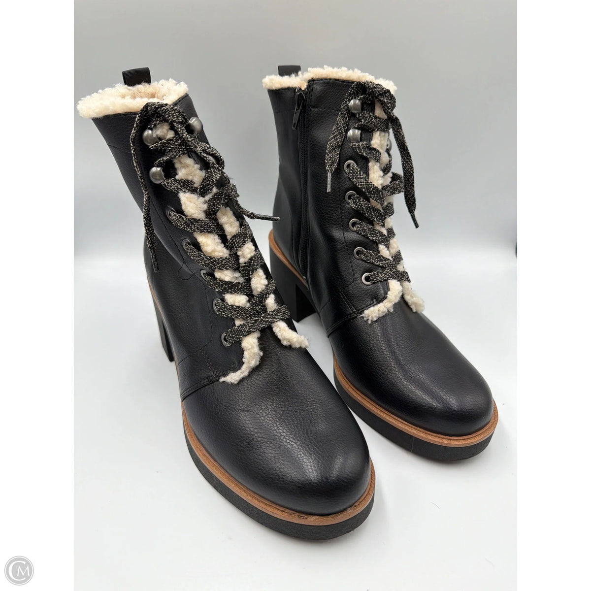Boots Ankle Heels By Life Stride In Black, Size: 10