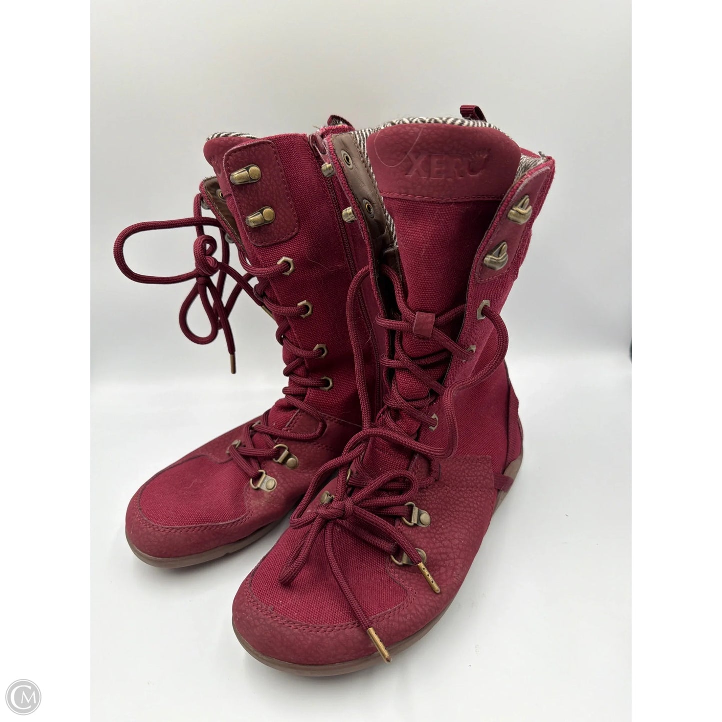 Boots Mid-calf Flats By Cmb In Red, Size: 8.5