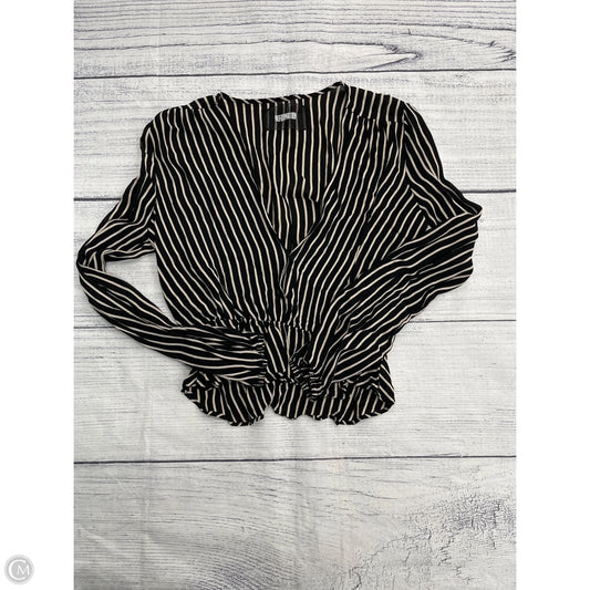 Top Long Sleeve By Reformation In Black, Size: M