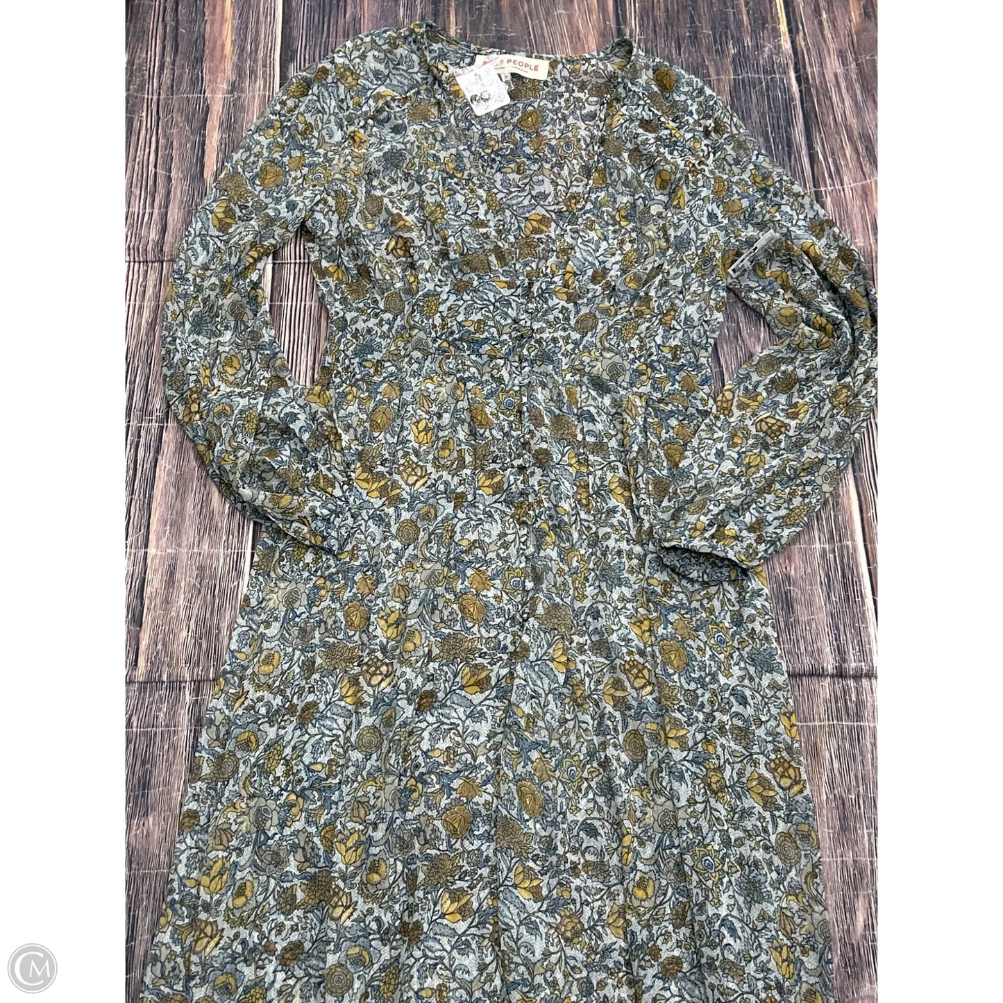 Dress Casual Maxi By Free People In Floral Print, Size: M