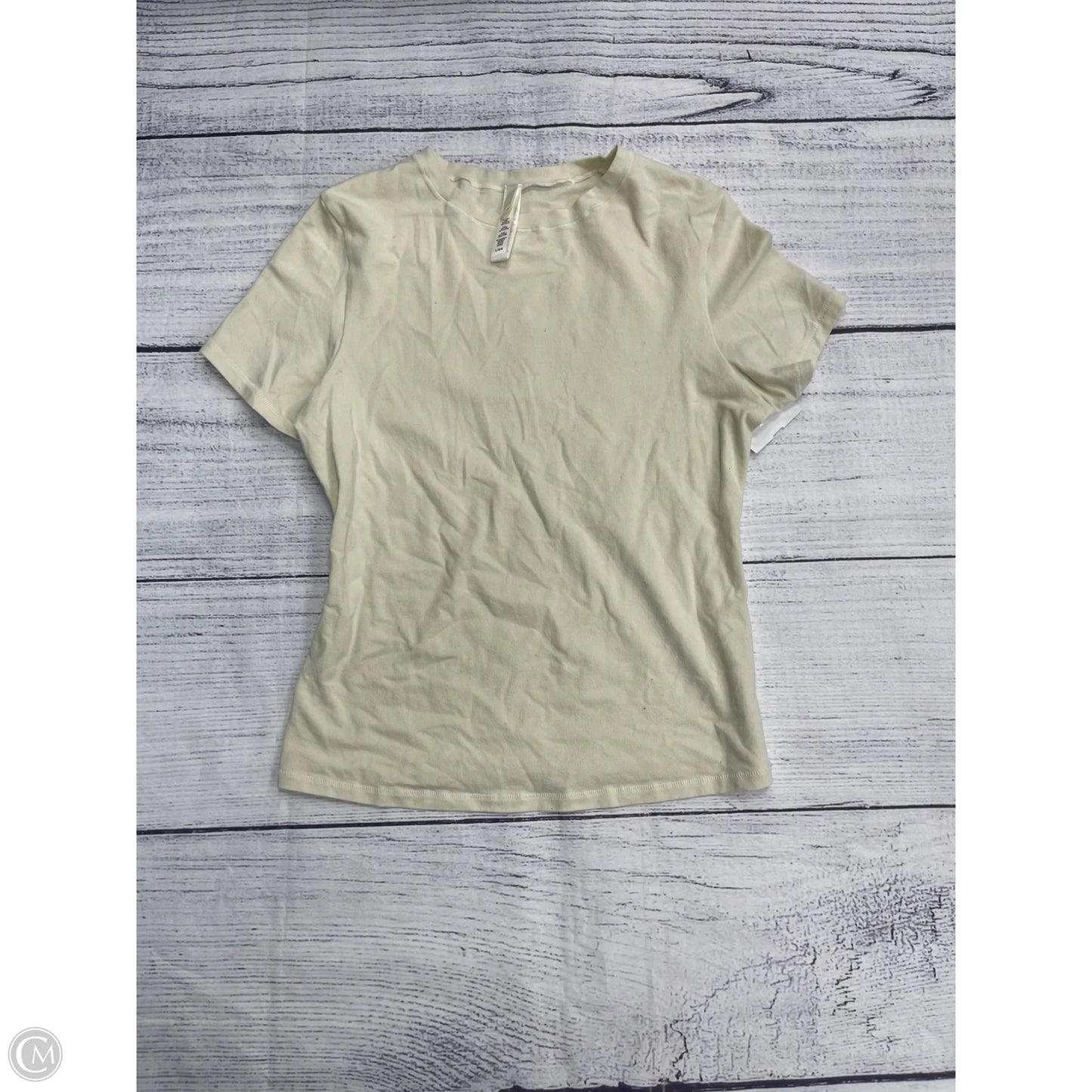 Top Short Sleeve Basic By Skims In Cream, Size: L
