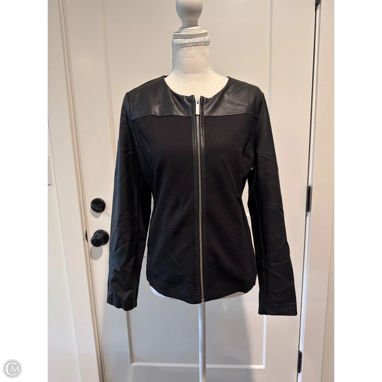 Jacket Other By Chicos In Black, Size: S