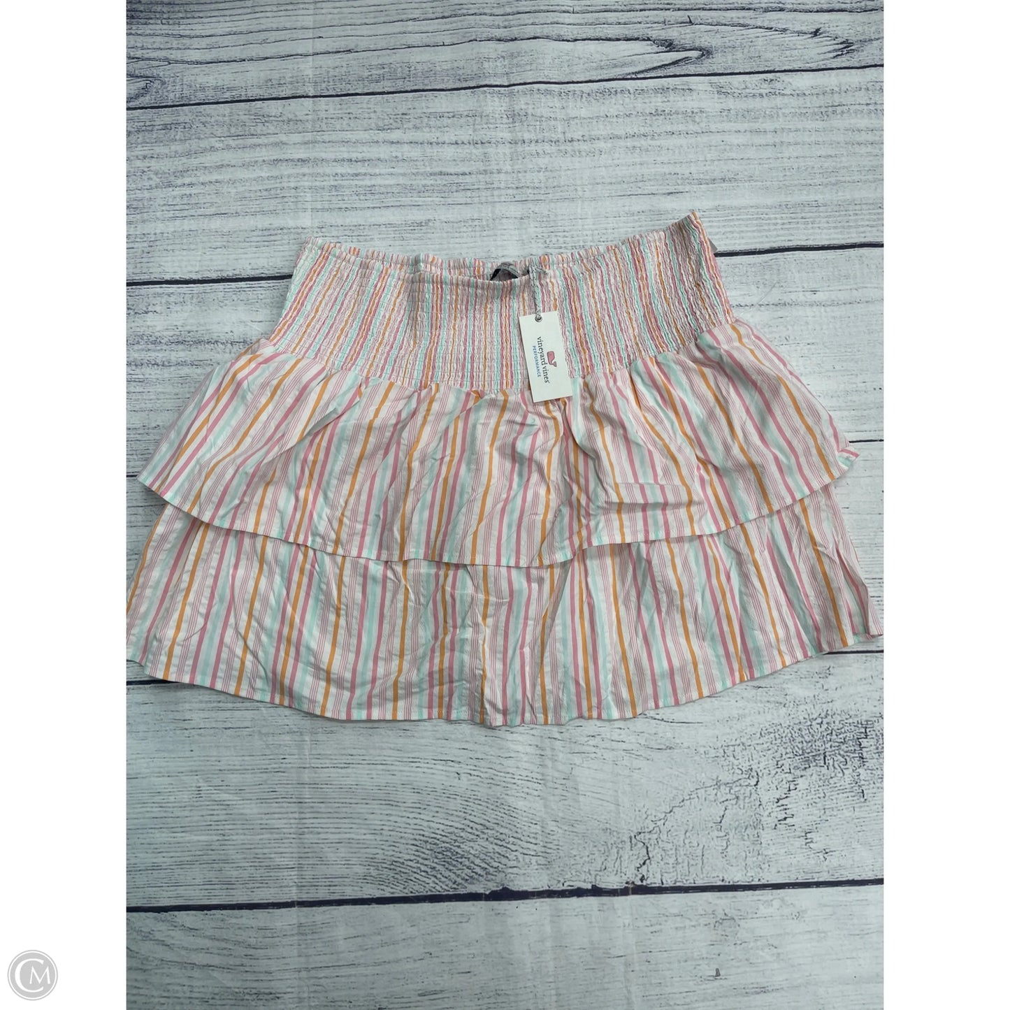 Skirt Mini & Short By Vineyard Vines In Striped Pattern, Size: Xl