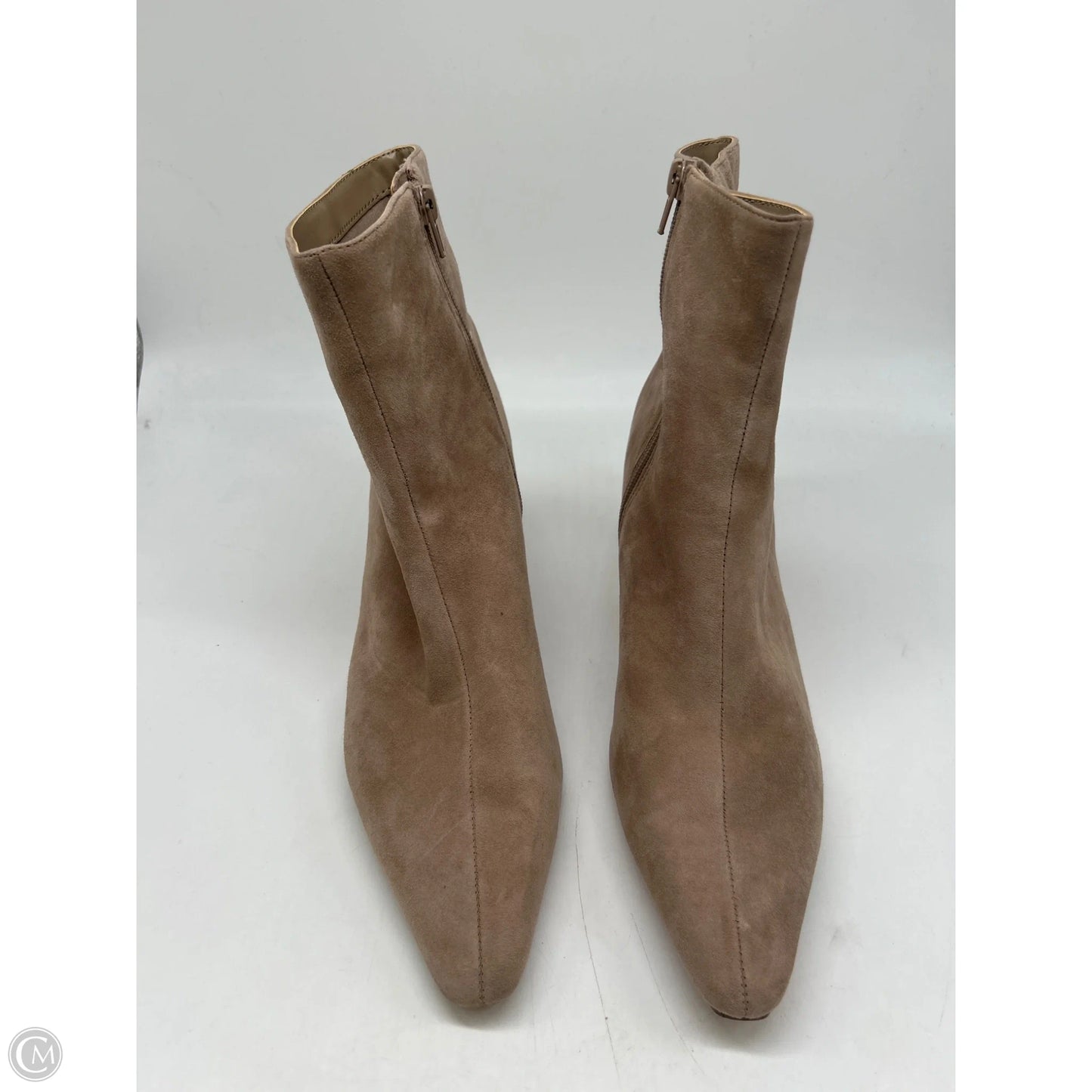 Boots Ankle Heels By Steve Madden In Tan, Size: 10