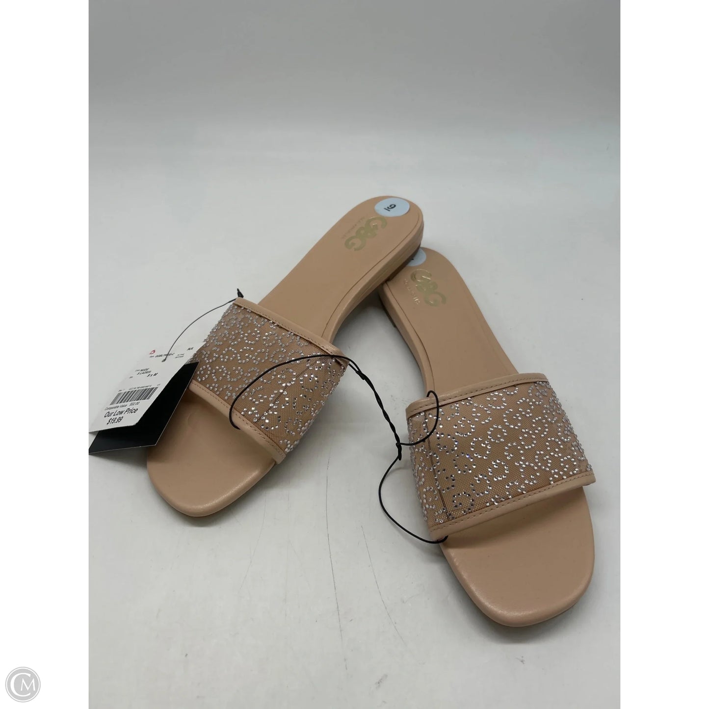 Sandals Flats By G By Guess In Tan, Size: 9