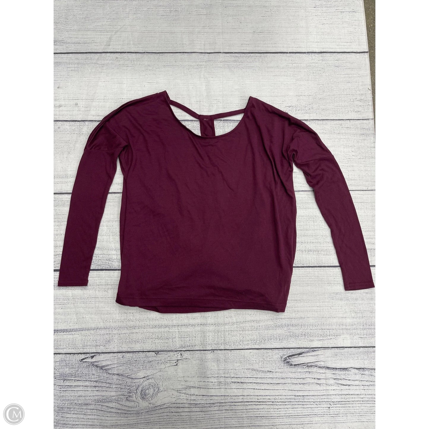Athletic Top Long Sleeve Crewneck By Alo In Purple, Size: S