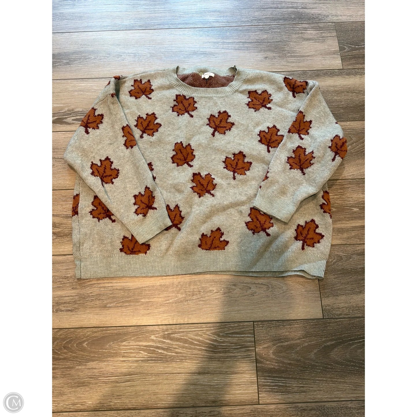 Sweater By Maurices In Grey, Size: 3x