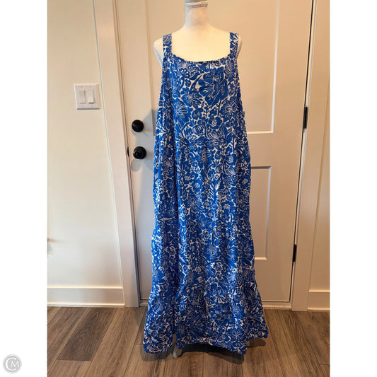 Dress Casual Maxi By Sonoma In Blue, Size: 3x