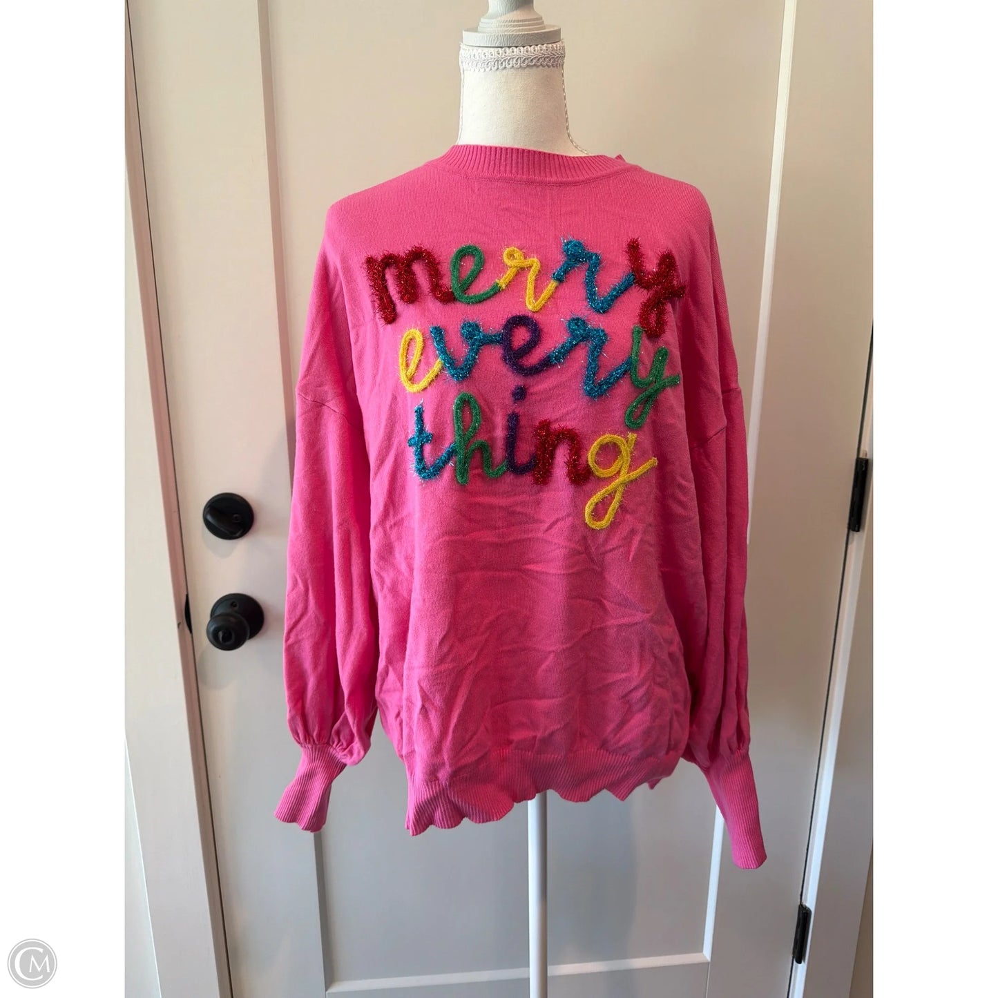 Sweater By Vine & Love In Pink, Size: L