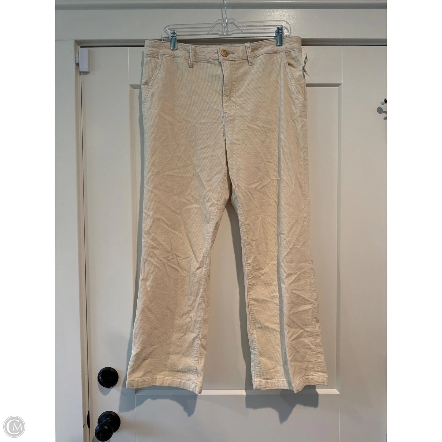 Pants Corduroy By Kut In Cream, Size: 14