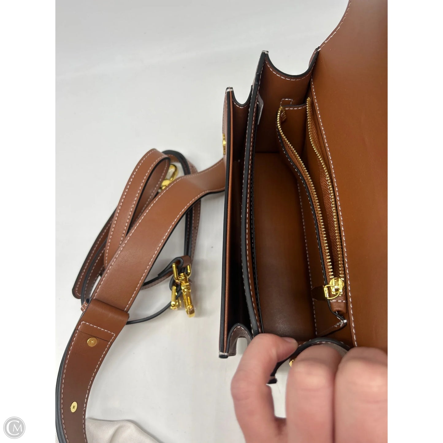 Crossbody Leather By Cmb, Size: Small