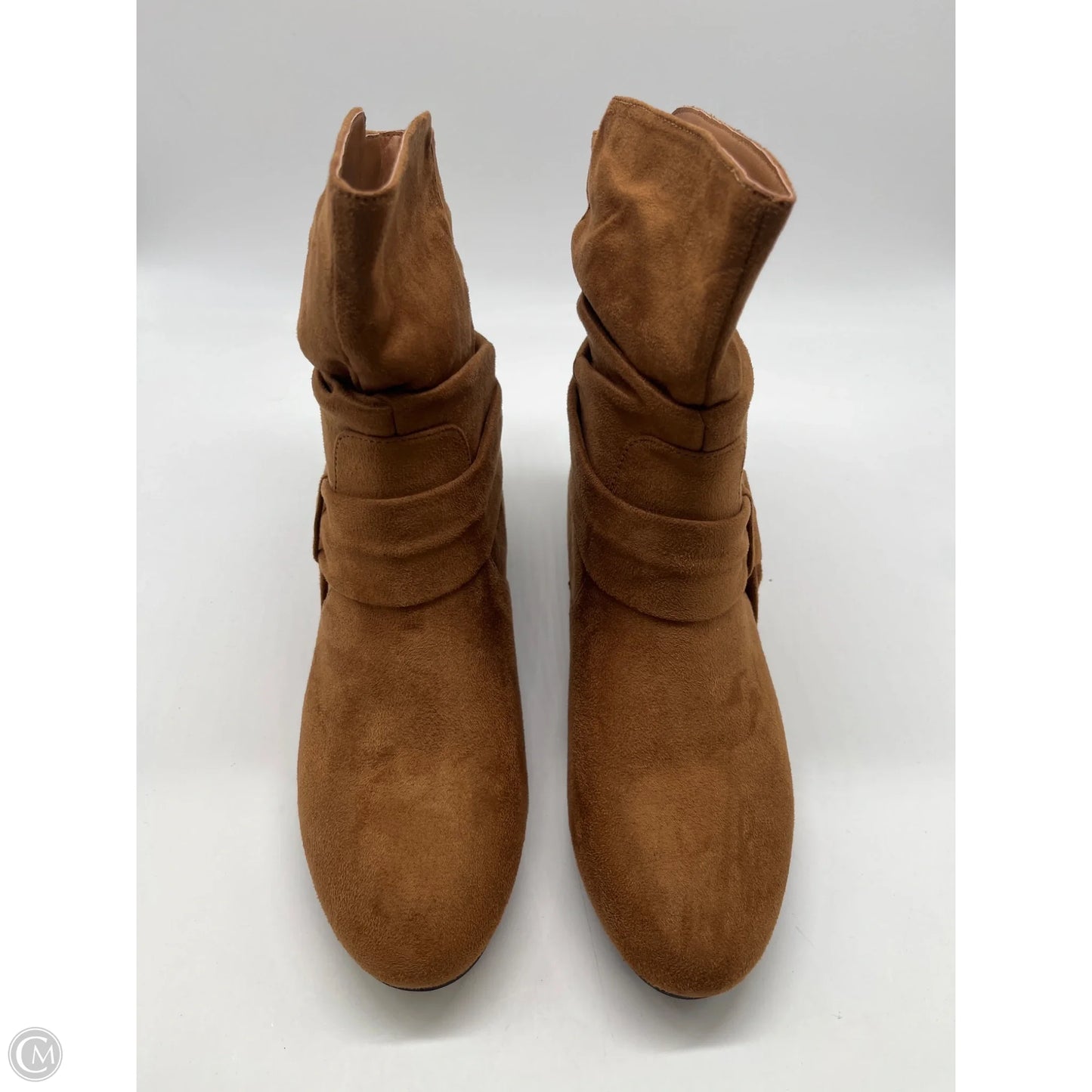 Boots Ankle Flats By Cmc In Brown, Size: 9.5