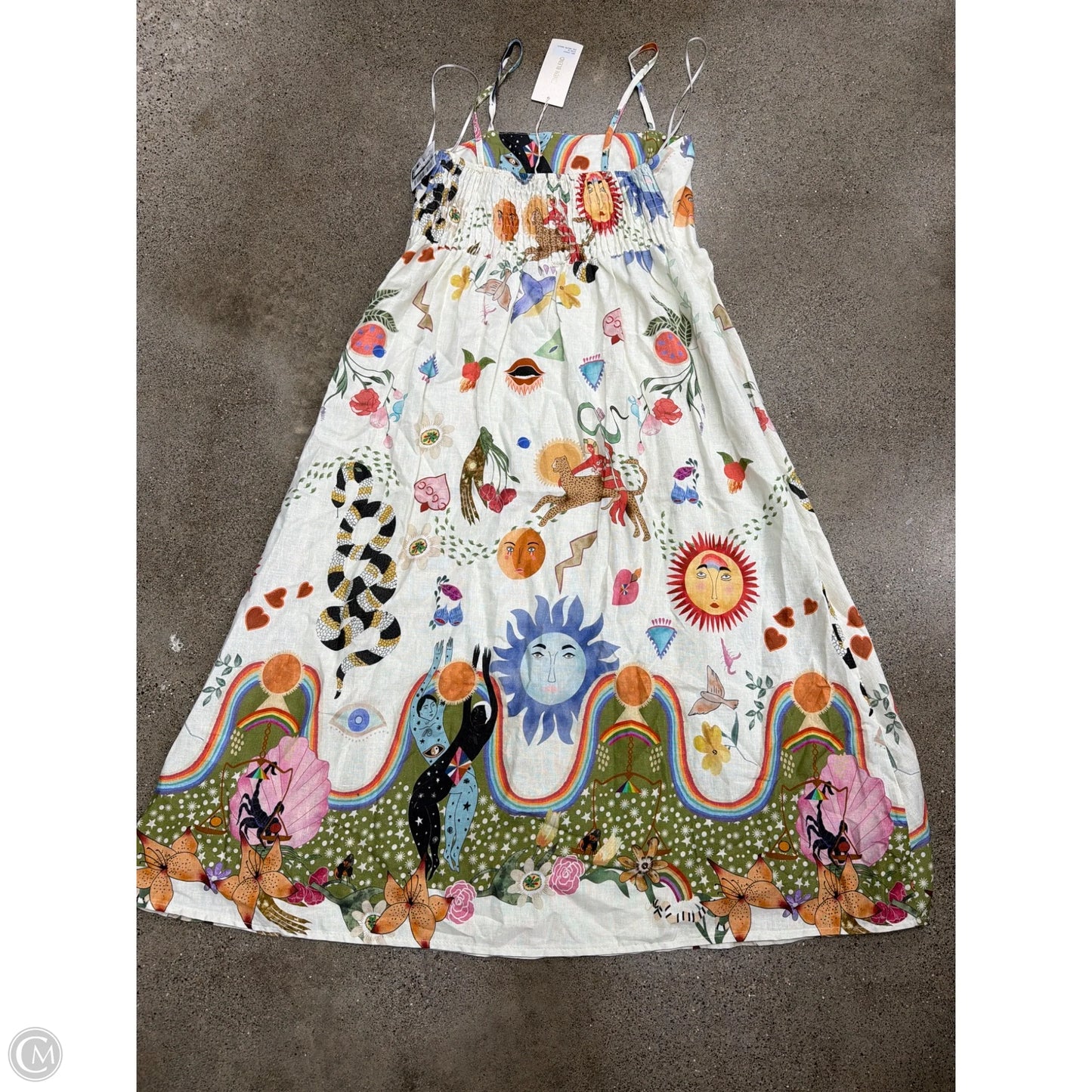 Dress Casual Maxi By Cmb In Tan, Size: M