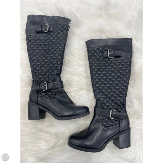 Boots Knee Heels By White Mountain In Black, Size: 6