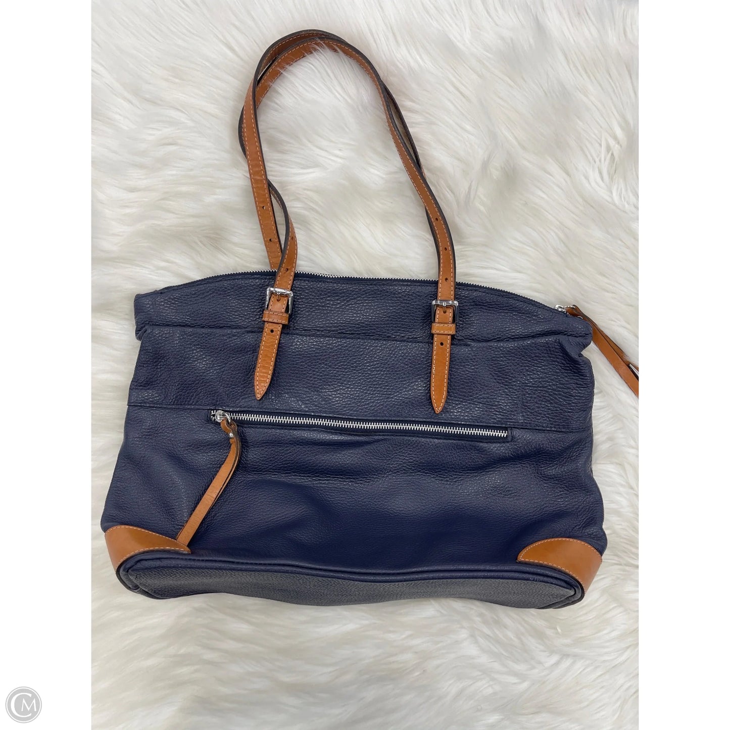 Handbag Leather By Cmb, Size: Large