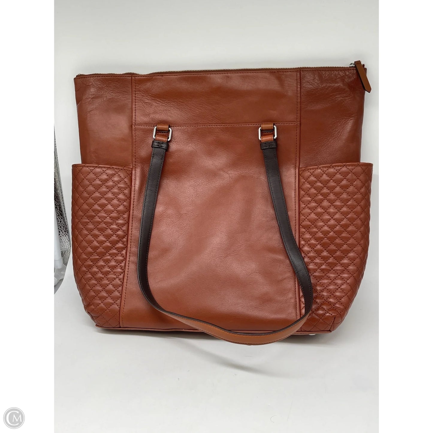 Handbag Leather By Vera Bradley, Size: Large
