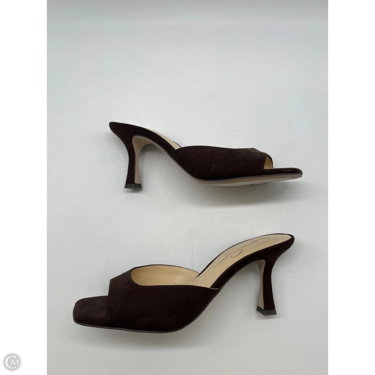 Sandals Heels Kitten By Jessica Simpson In Brown, Size: 7.5