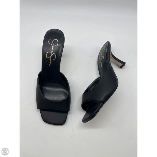 Sandals Heels Kitten By Jessica Simpson In Blue, Size: 8