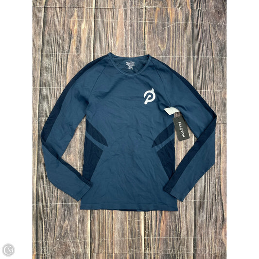 Athletic Top Long Sleeve Crewneck By Peloton In Blue, Size: L