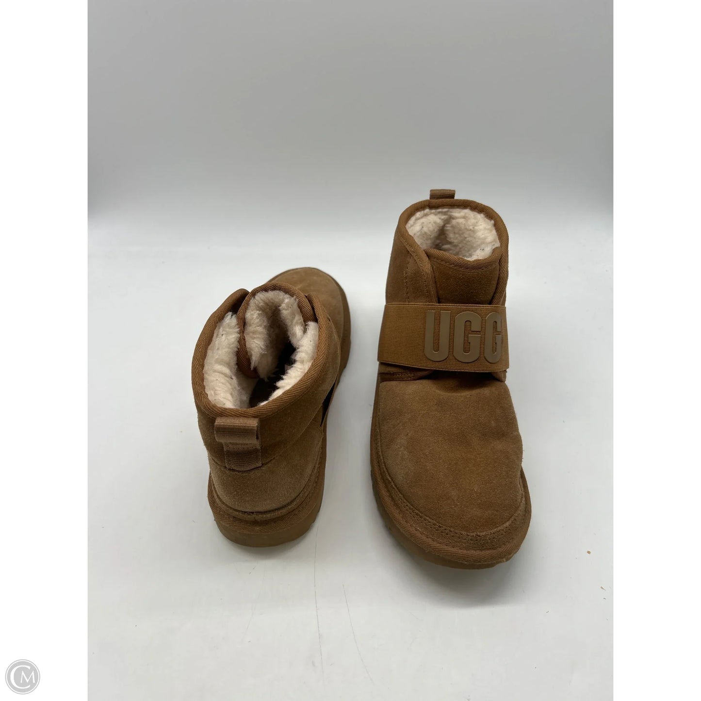 Boots Designer By Ugg In Brown, Size: 6