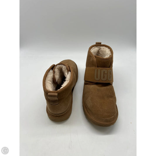 Boots Designer By Ugg In Brown, Size: 6