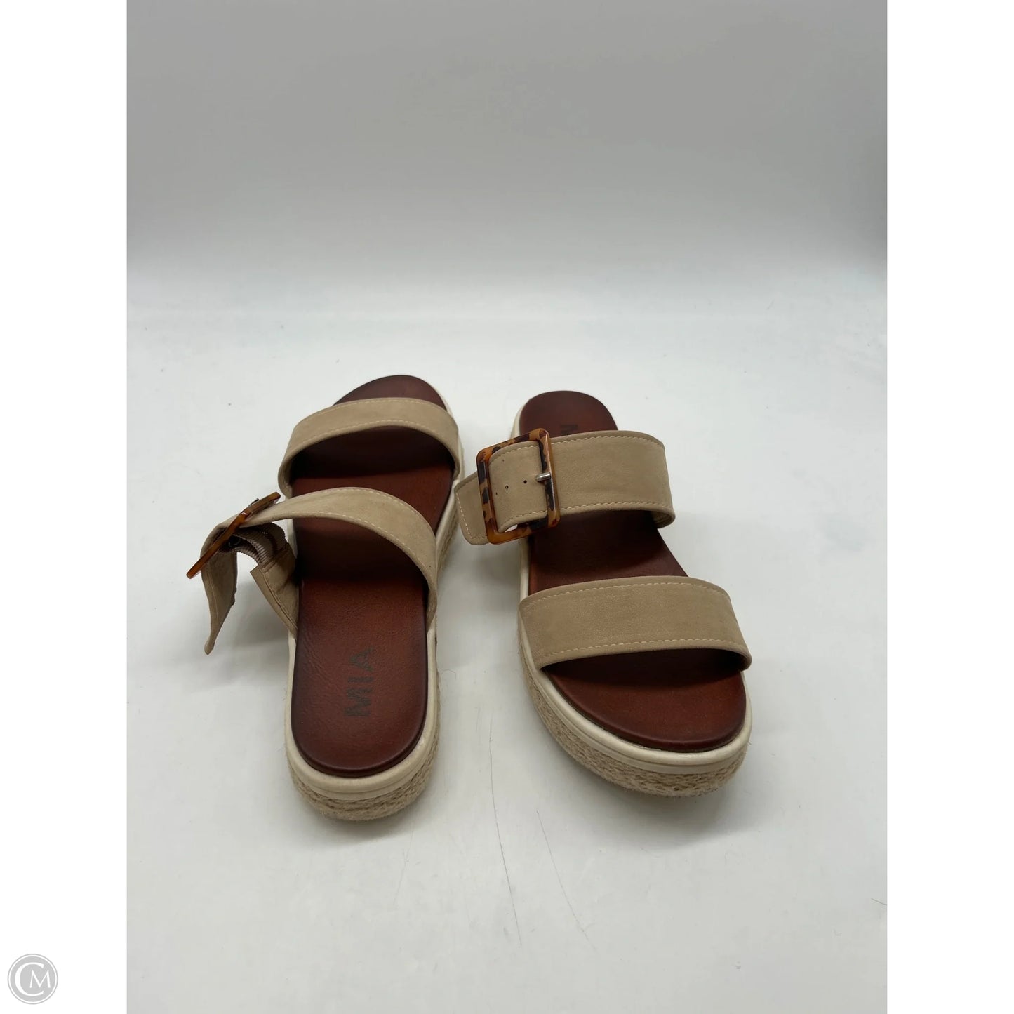 Sandals Flats By Mia In Tan, Size: 7