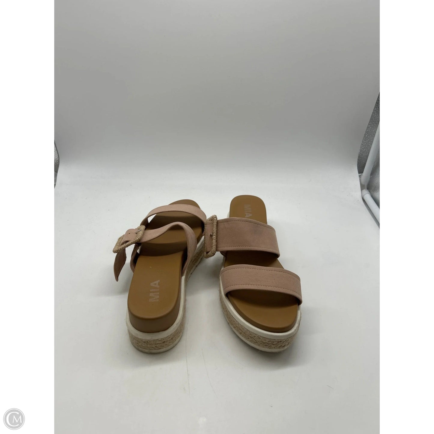Sandals Heels Platform By Mia In Tan, Size: 7.5