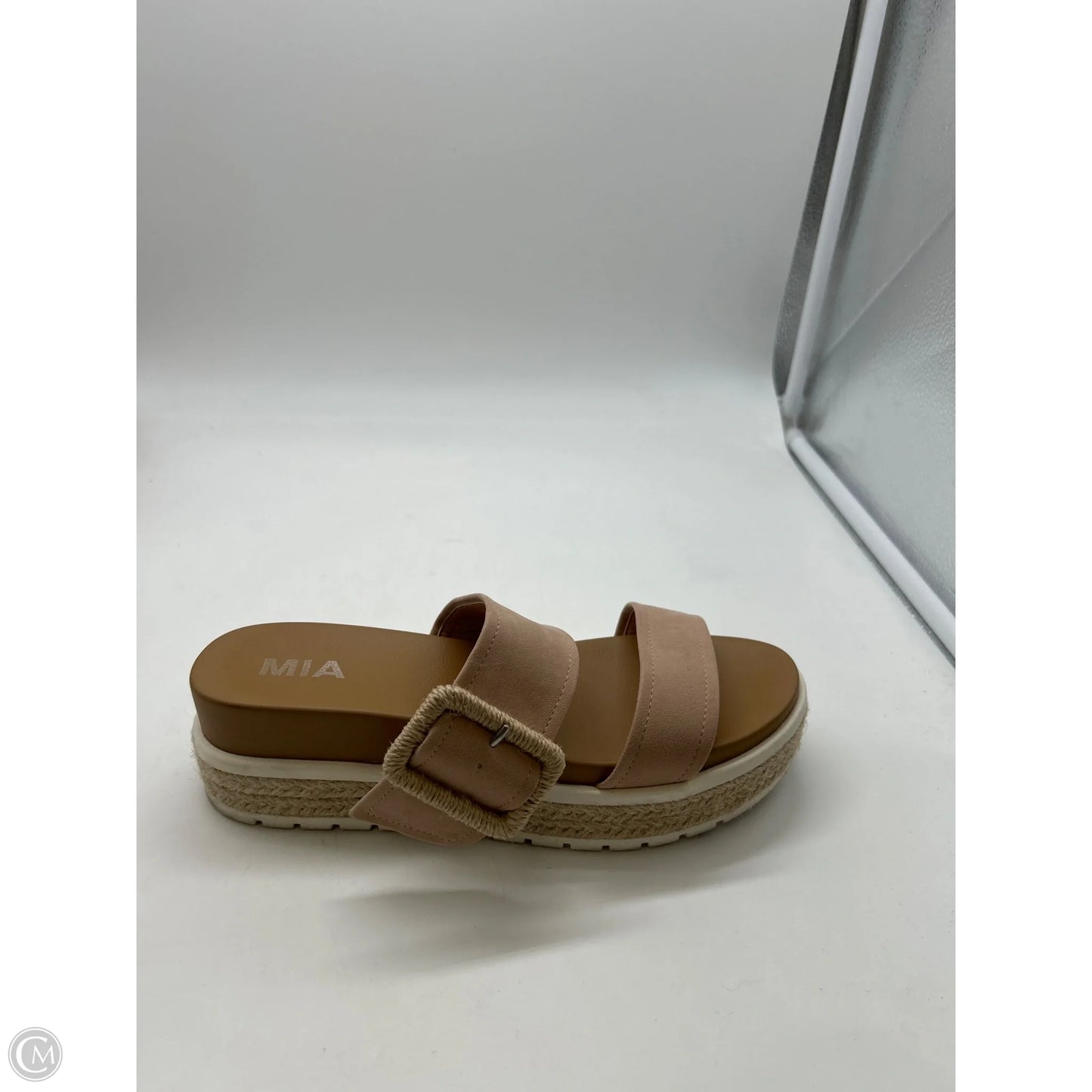 Sandals Heels Platform By Mia In Tan, Size: 7.5