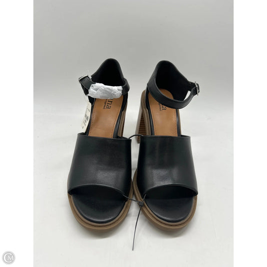 Sandals Heels Block By Ana In Black, Size: 9