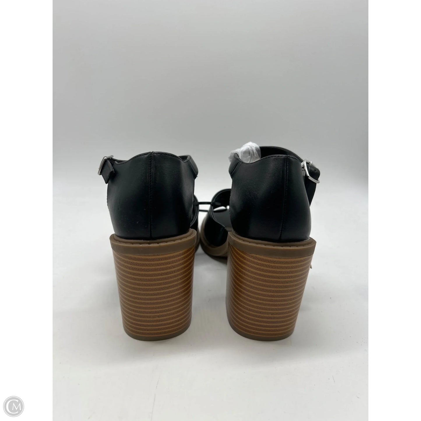 Sandals Heels Block By Ana In Black, Size: 9