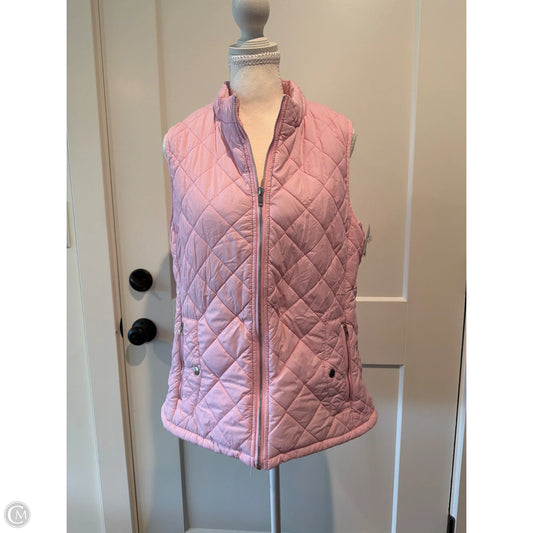 Vest Puffer & Quilted By Clothes Mentor In Pink, Size: L
