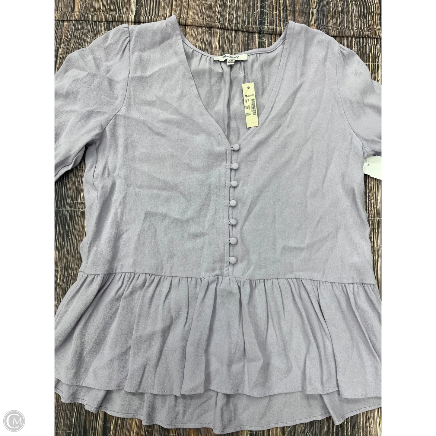Top Short Sleeve By Madewell In Purple, Size: Xxs