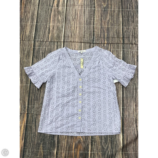Top Short Sleeve By Madewell In Purple, Size: Xxs