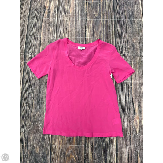 Top Short Sleeve By Babaton In Pink, Size: Xs